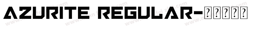 Azurite Regular字体转换